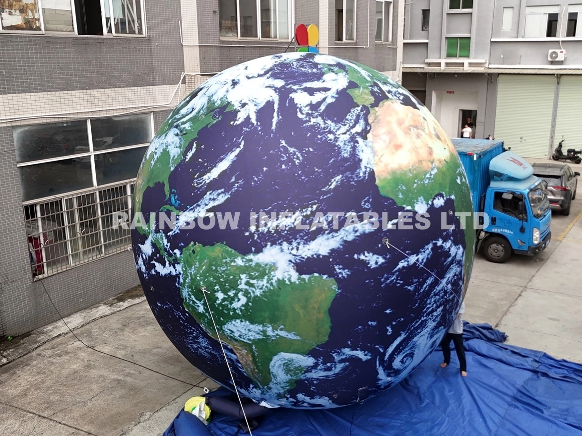 Luminous inflatable Earth