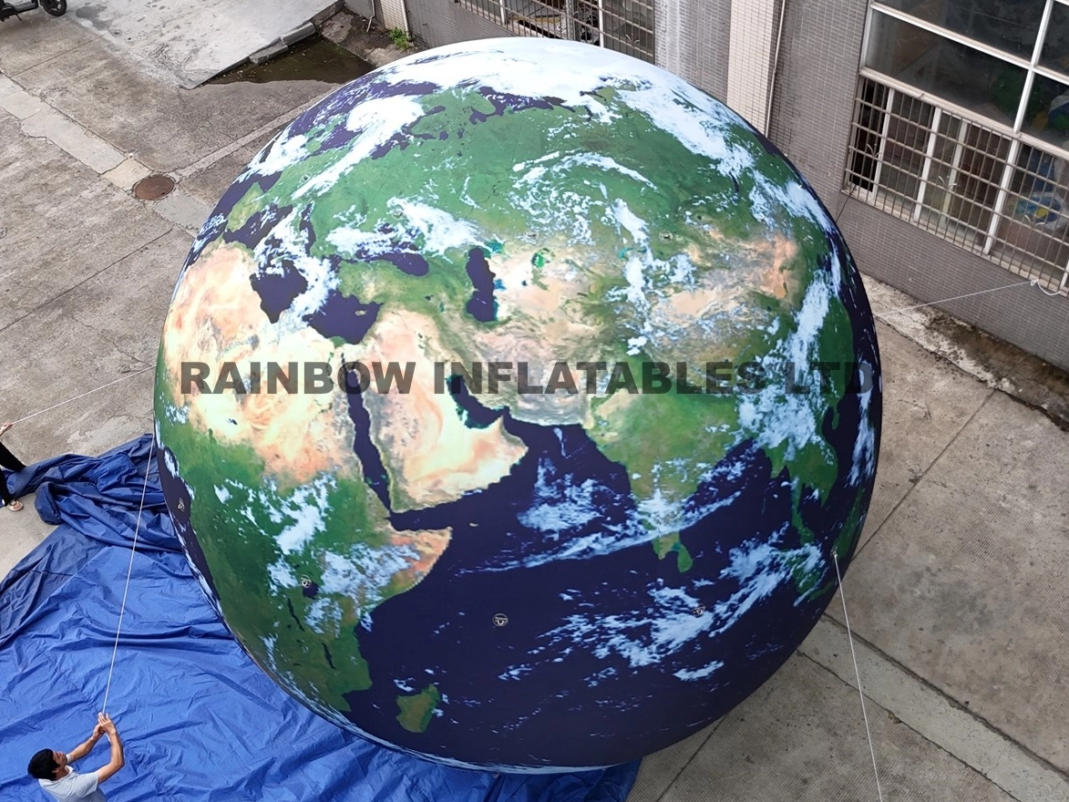 Luminous inflatable Earth