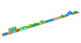  Inflatable Aqua Water Track for Pool