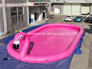 RB31045 16x8x3mh Inflatable pink flamingo pool
