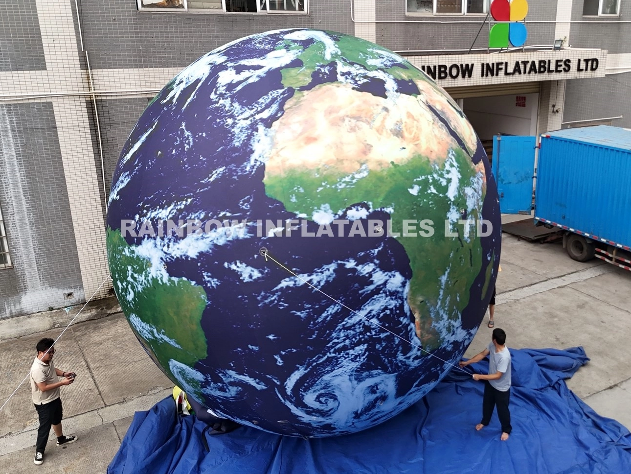 Luminous inflatable Earth