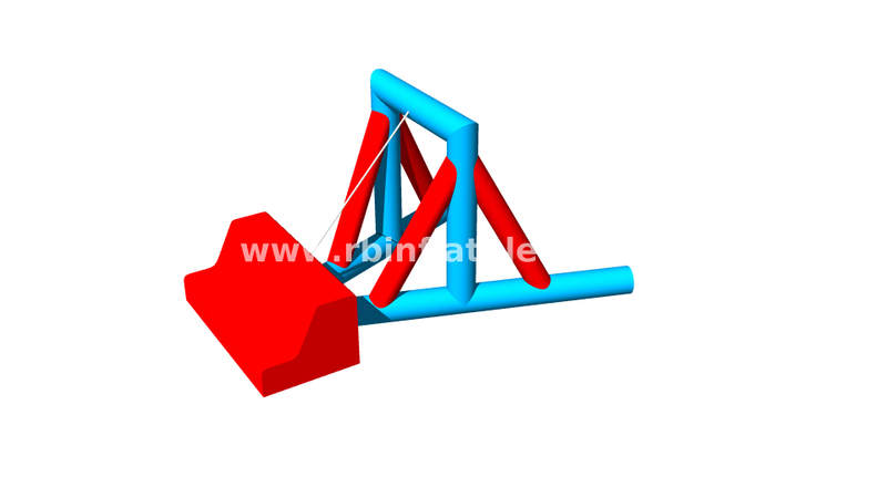 RB-WG-100 Inflatable Water Park Equipment Inflatable Swing Step
