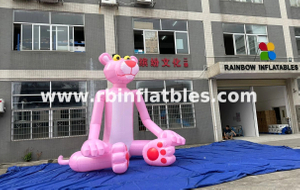 RB22122 Inflatable Pink Naughty Leopard Cartoon