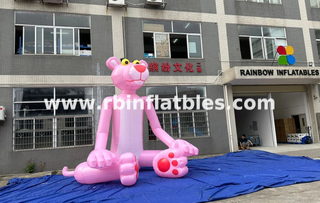 RB22122 Inflatable Pink Naughty Leopard Cartoon