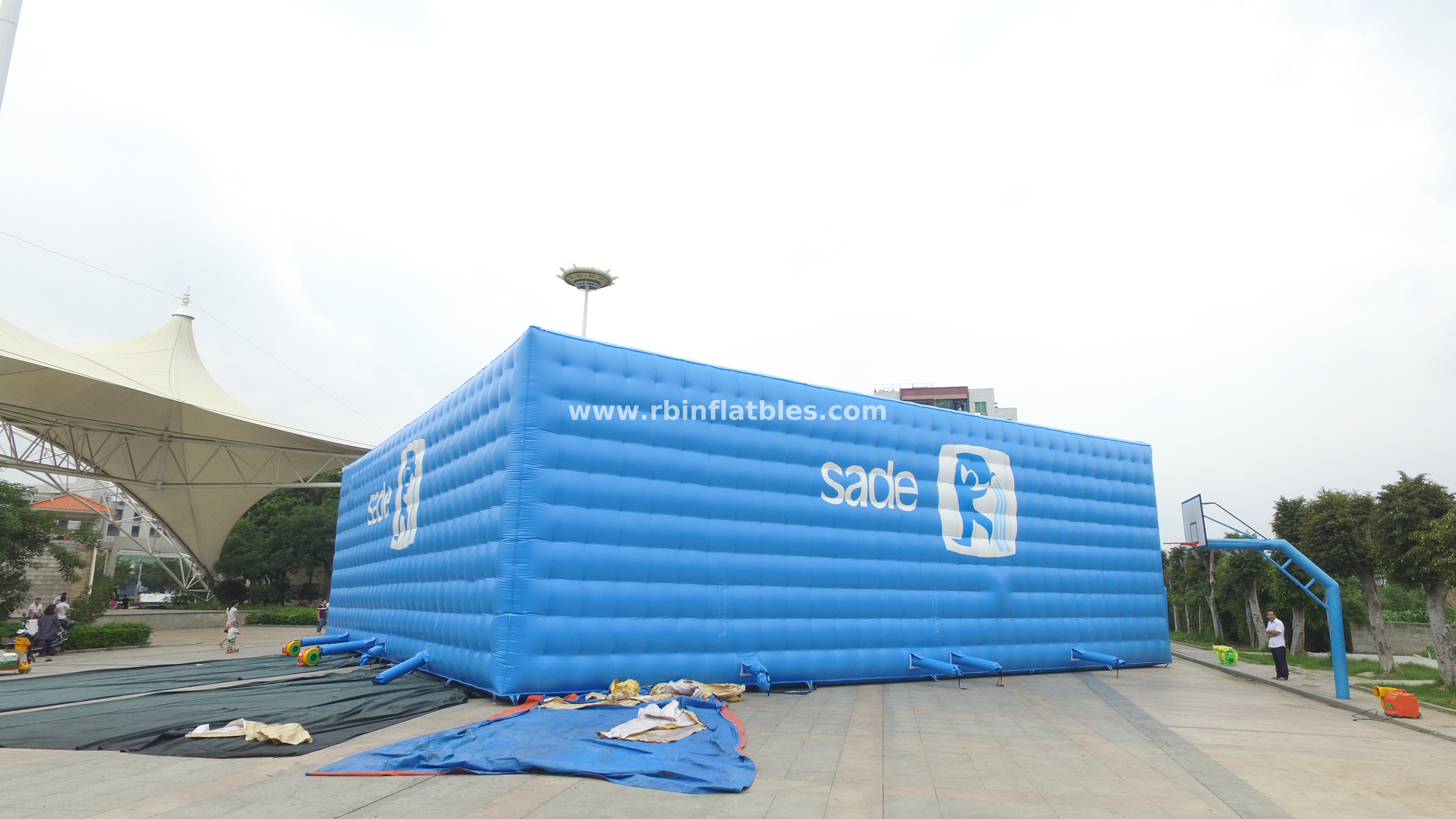RB41076 20x20m Huge Commercial Inflatable Cube Tent Advertising Tent for Events 
