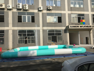 Inflatable rectangular pool for seller