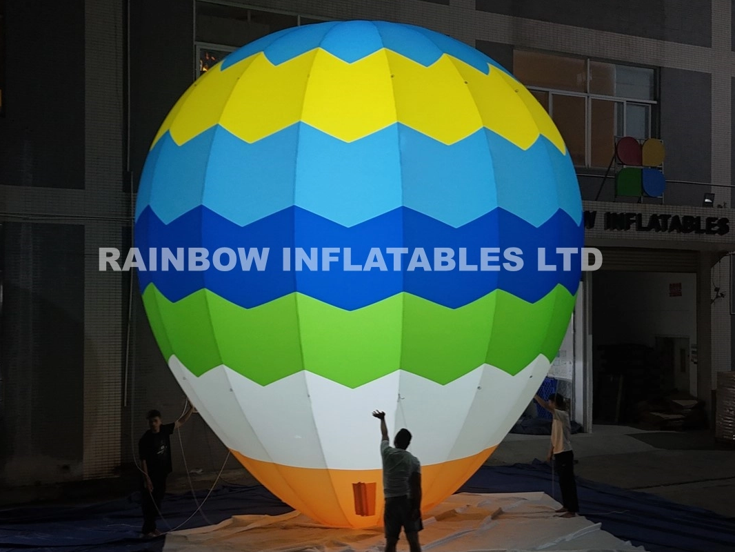 Giant Inflatable Light-Up Hot Air Balloon for Advertising