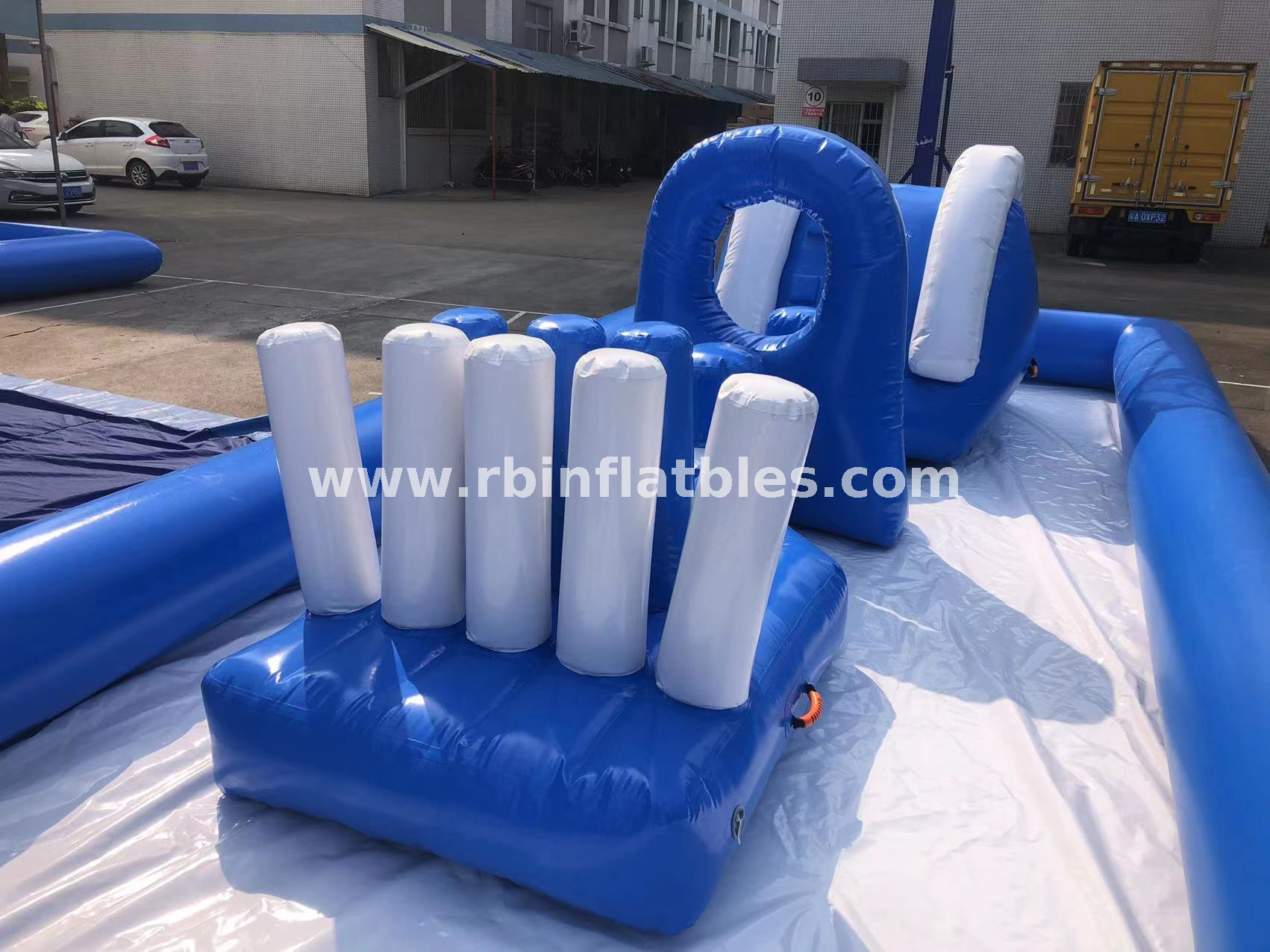 RB30056 Inflatable Floating Water Park with Obstacle