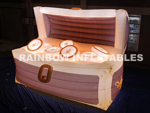 Inflatable LED treasure chest