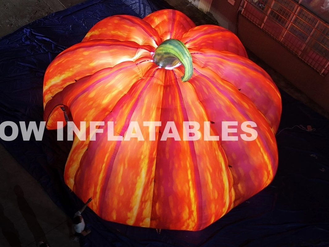 Inflatable LED pumpkin tent