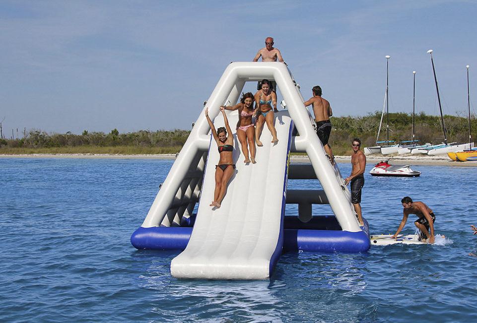 Inflatable Water Toys Climbing Wall Ladder And Slide for Water Games
