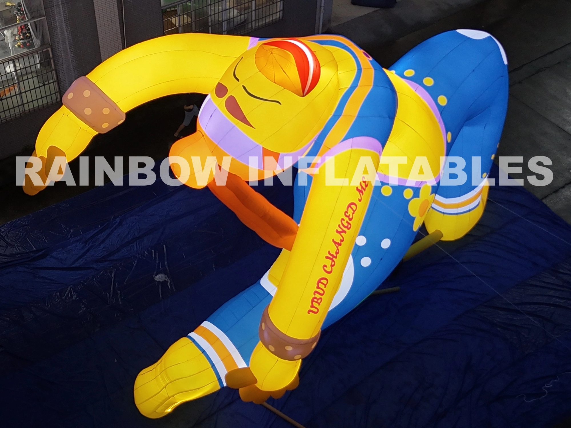 Inflatable LED Yoga goddess