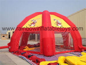 RB41011（6x6m）Inflatable Dome Shaped Bull Riding Tent for Advertising