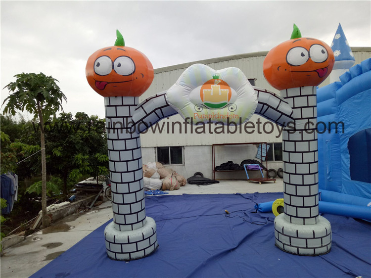 RB21044（3.5x3.5m）Inflatable Smiling Pumpkin Arch For Warm Welcome