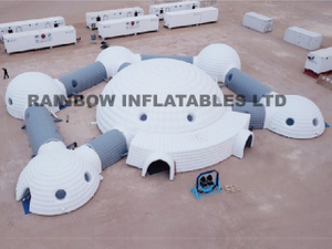 Large Inflatable Flower Tent | Petal Dome Event Structure Manufacturer