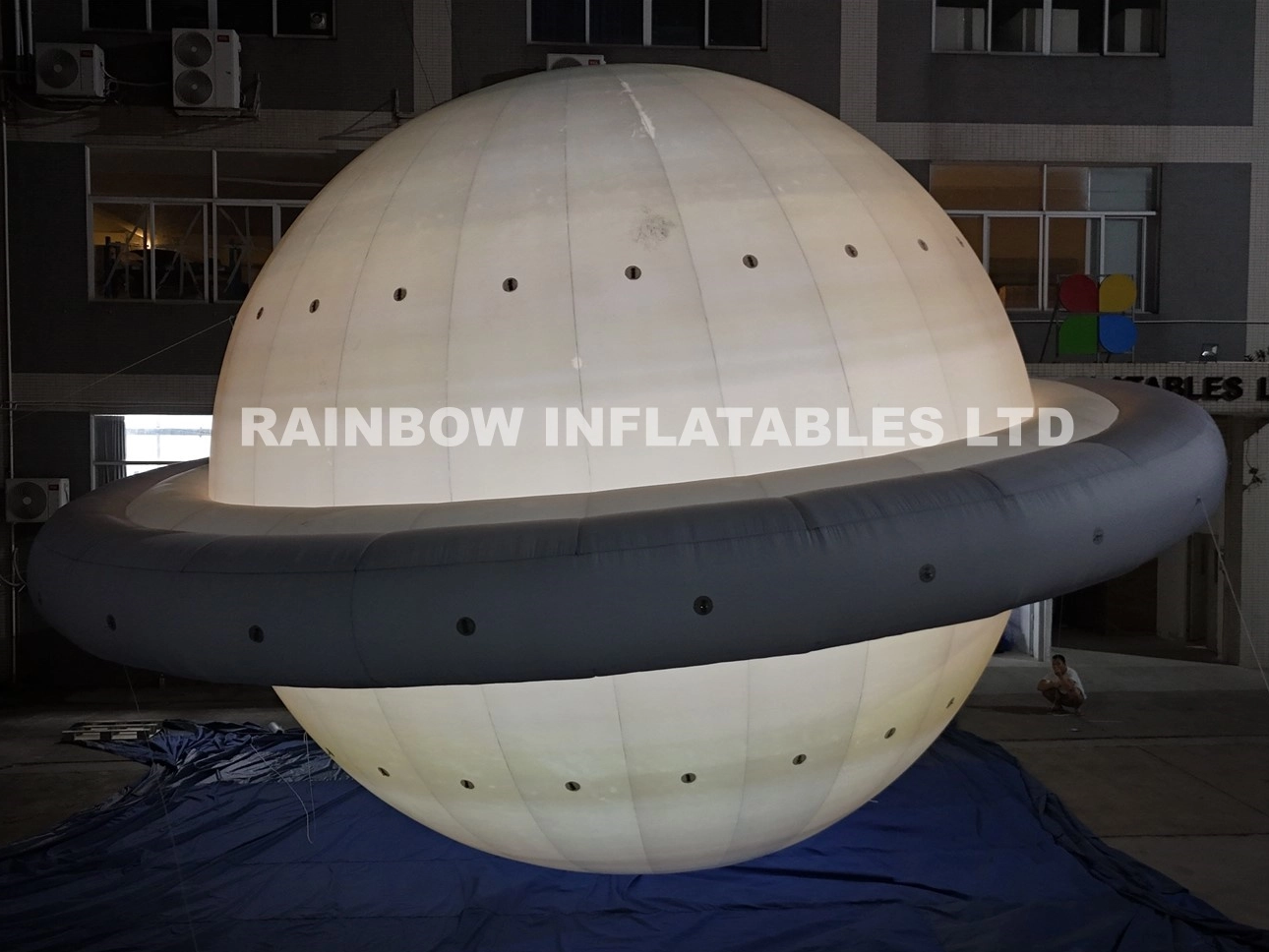 Light-Up Inflatable Saturn Ring Planet