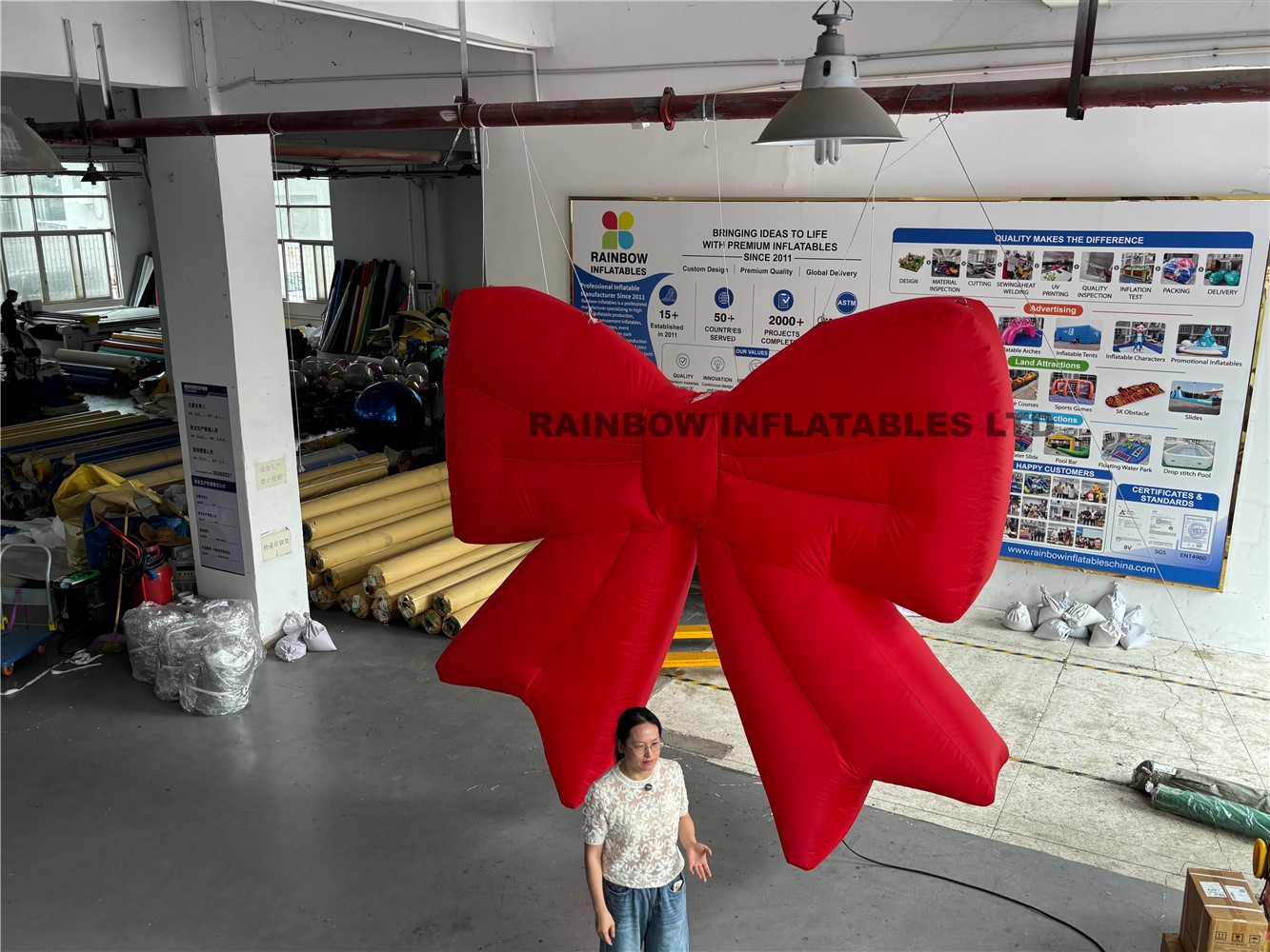 Premium Inflatable Suspended Bowknot - Oxford Fabric Manufacturer