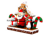 Festive Inflatable Gingerbread House with Santa and Friends