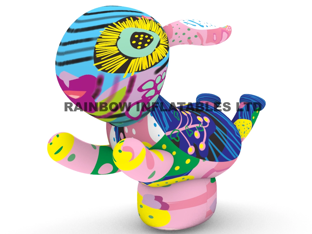 Fun and Colorful Graffiti Rabbit for Party Decoration Ideas