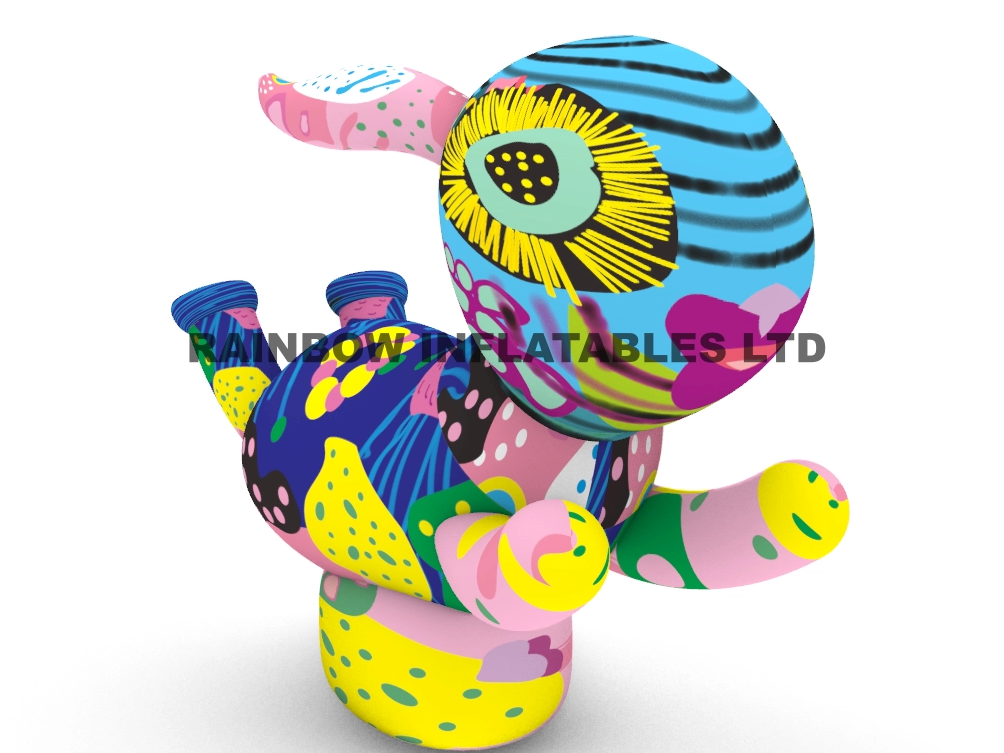 Fun and Colorful Graffiti Rabbit for Party Decoration Ideas