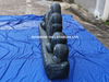 Inflatable Graveyard, Skull Backdrop, RIP Tombstone, Halloween Prop, Inflatable Sign