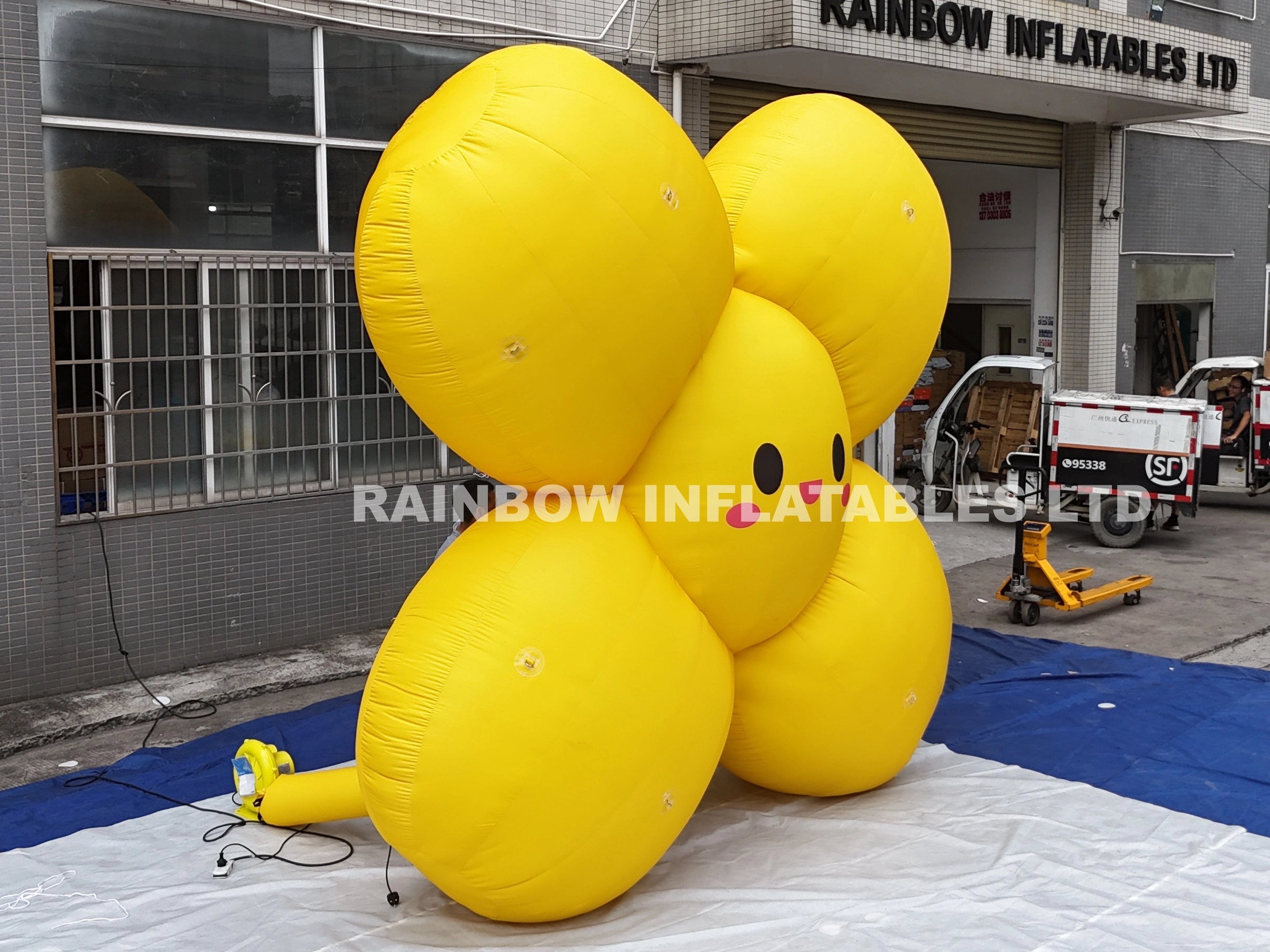 ED Light Up Dancing Blow Up Flower for Outdoor Advertising