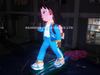 LED Light Up Inflatable Girl
