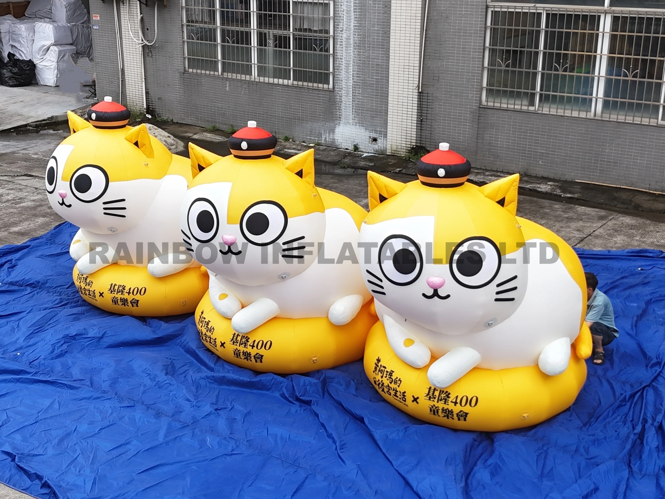 Fun and Friendly Inflatable Cat Costume for Parties and Celebrations