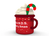 Merry Christmas 3D Mug Featuring Whipped Cream & Candy Cane