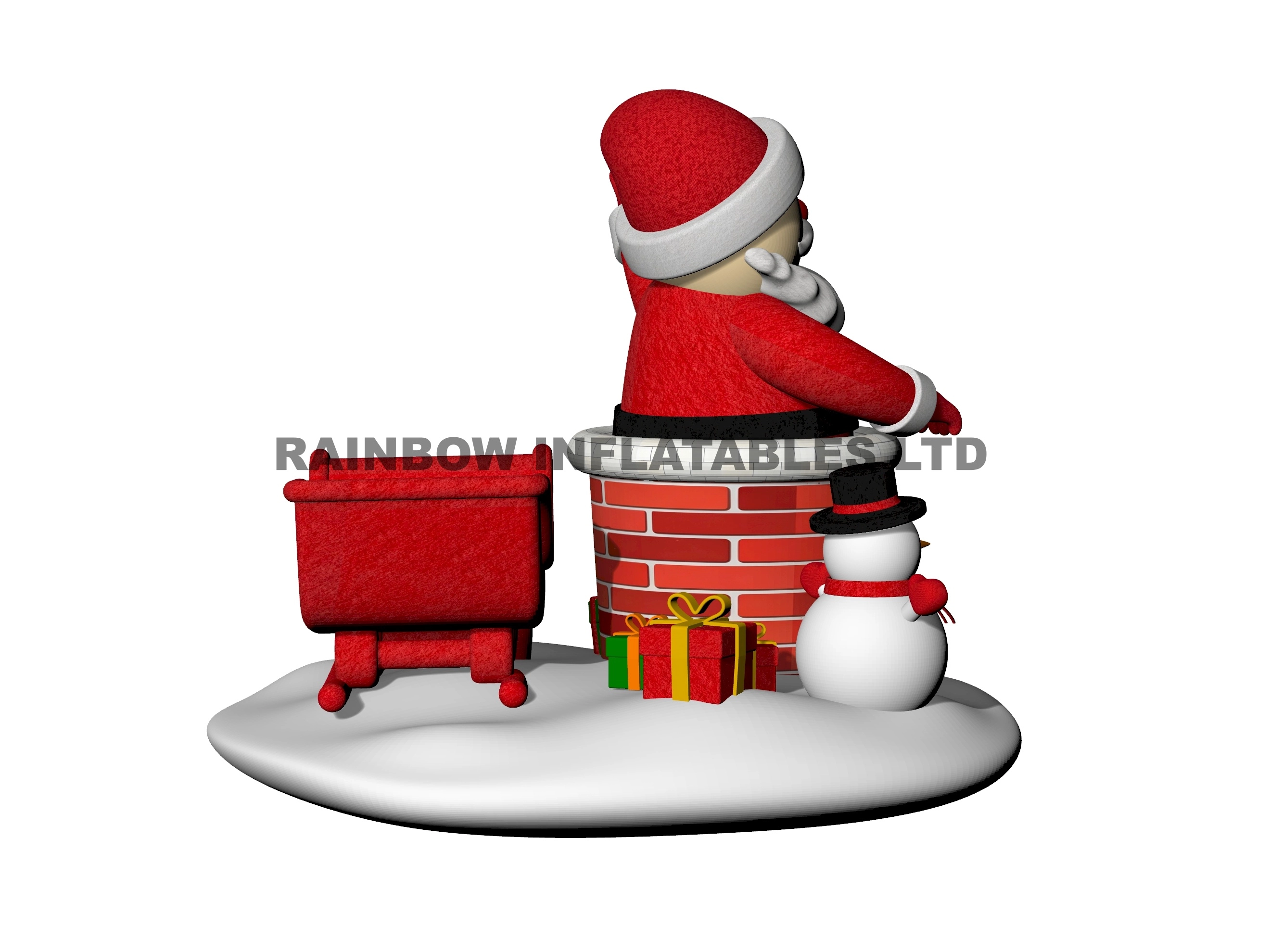 Premium Outdoor Santa Claus, Snowman & Sleigh Decorations