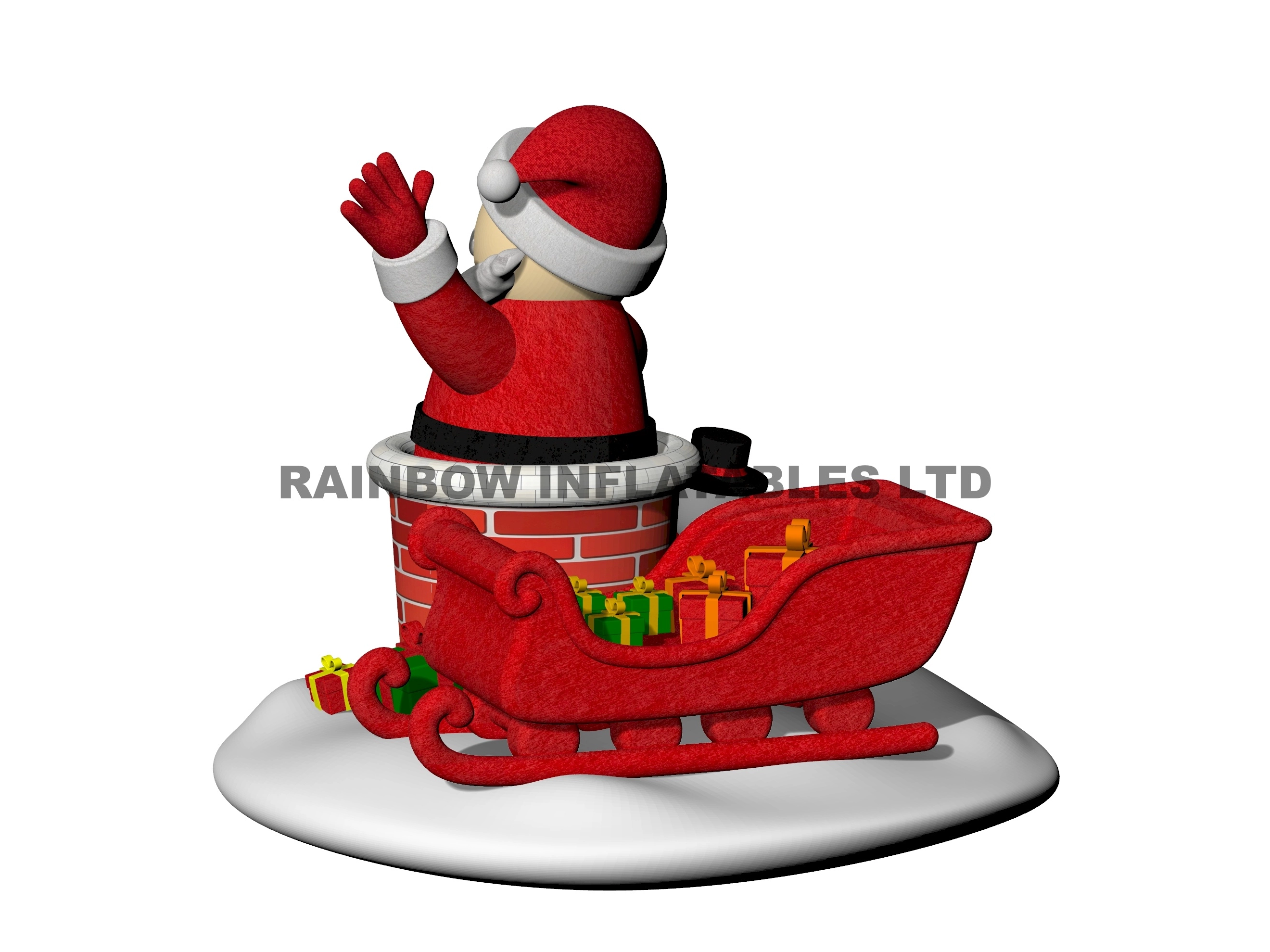 Premium Outdoor Santa Claus, Snowman & Sleigh Decorations