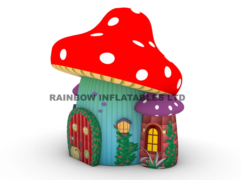 Vibrant Inflatable Mushroom Decorations for Kids' Parties and Playgrounds