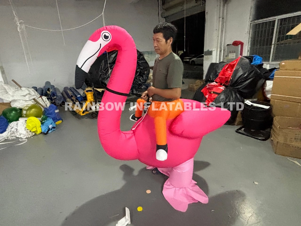 Inflatable Walking flamingo
