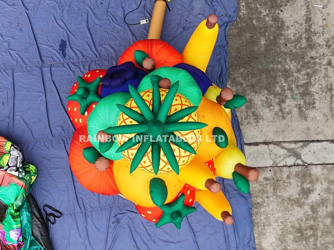 Custom Giant Inflatable Fruit Basket Model for Advertising