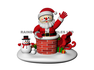 Premium Outdoor Santa Claus, Snowman & Sleigh Decorations