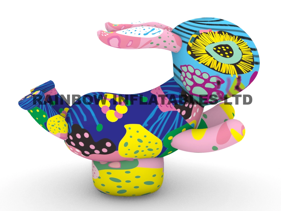 Fun and Colorful Graffiti Rabbit for Party Decoration Ideas