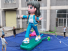 Custom Inflatable Glowing Girl Doll for Party Decoration