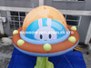 Fun Inflatable UFO Spaceship with Adorable Bunny Design for Kids