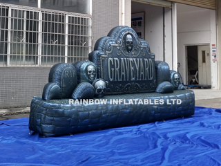 Inflatable Halloween Cemetery Photo Op Stand for Events