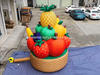 Custom Giant Inflatable Fruit Basket Model for Advertising