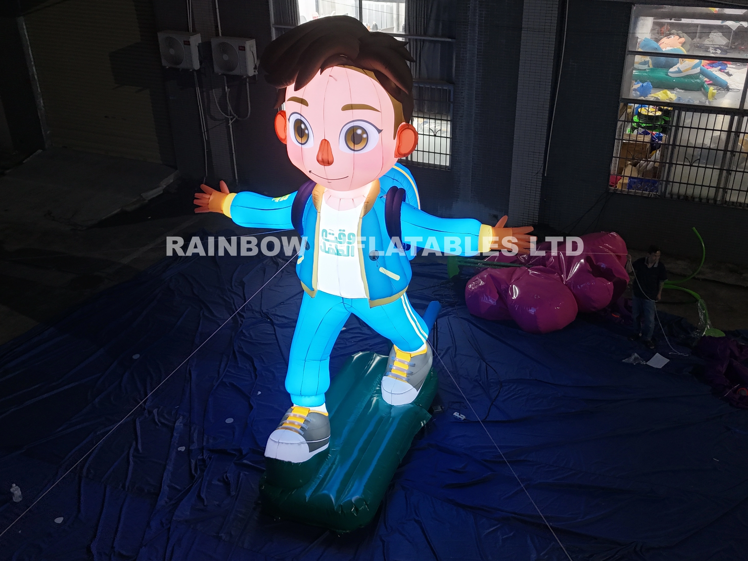 Custom Inflatable Light Up Boy
