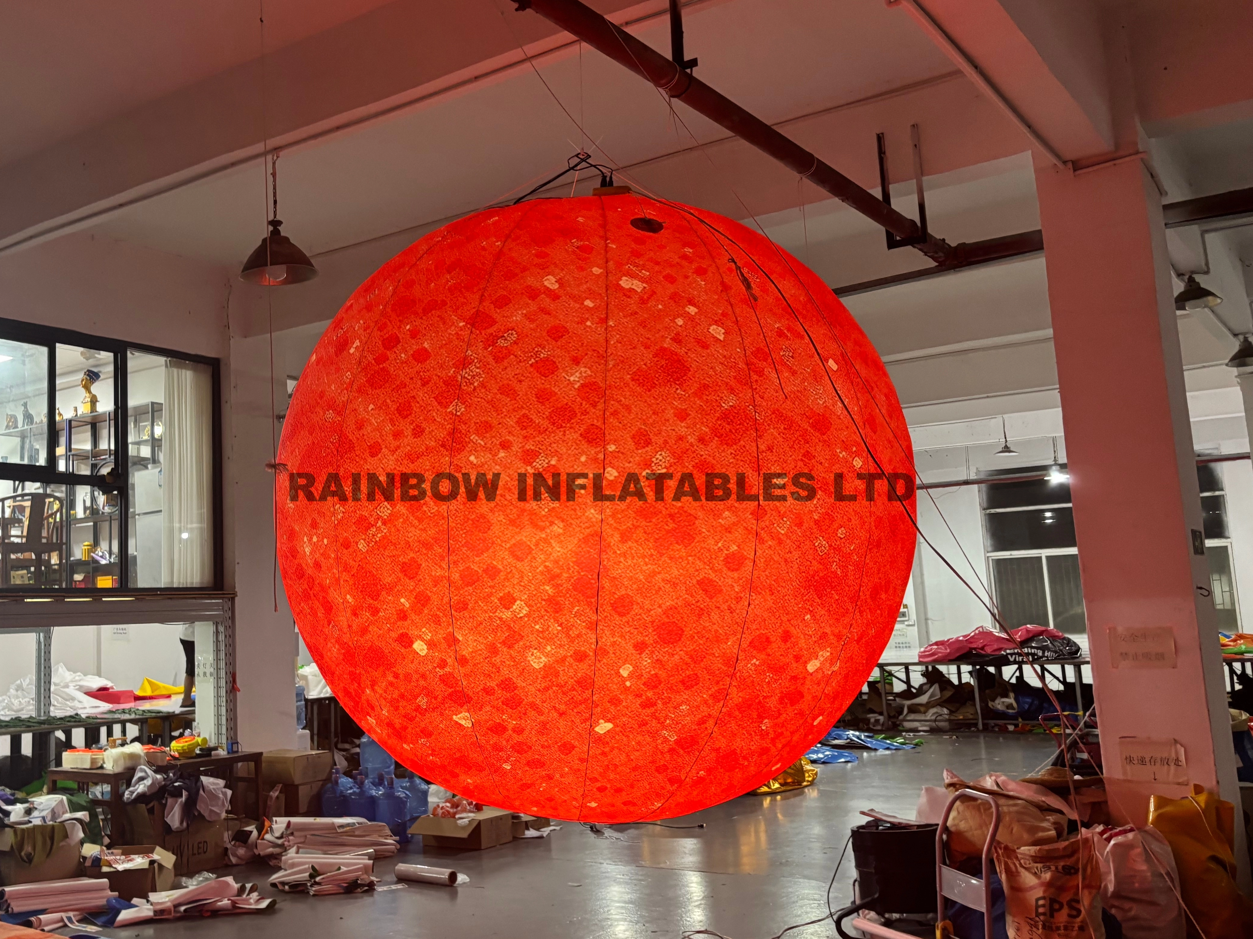 LED Inflatable Hanging Ball - Oxford Cloth Decorative Sphere
