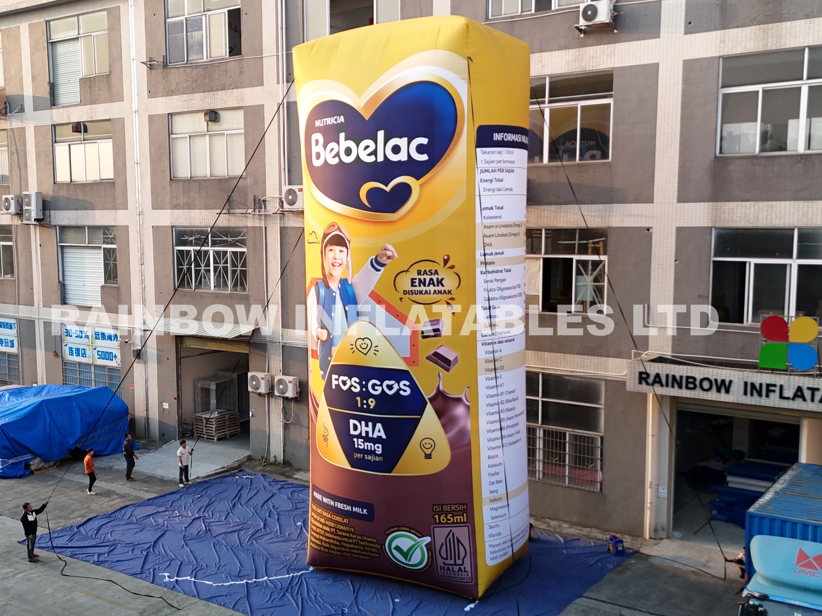 Custom Giant Inflatable Bebelac Milk Box