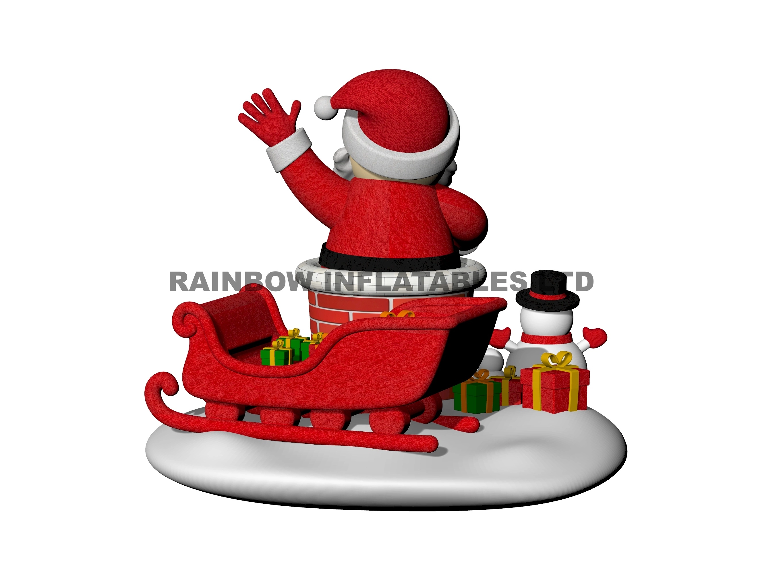 Premium Outdoor Santa Claus, Snowman & Sleigh Decorations