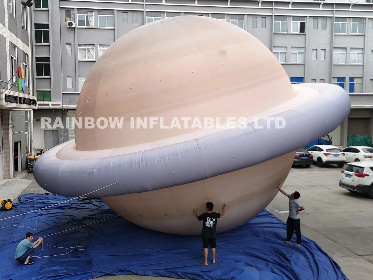 Light-Up Inflatable Saturn Ring Planet