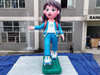 LED Light Up Inflatable Girl